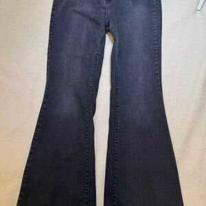 We The Free High Rise Black Flared Jeans